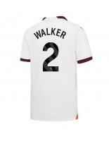 Manchester City Kyle Walker #2 Vieraspaita 2023-24 Lyhythihainen